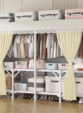 折叠衣柜家卧室简衣易组装衣柜出安租房免用装布柜结实耐CAX用收