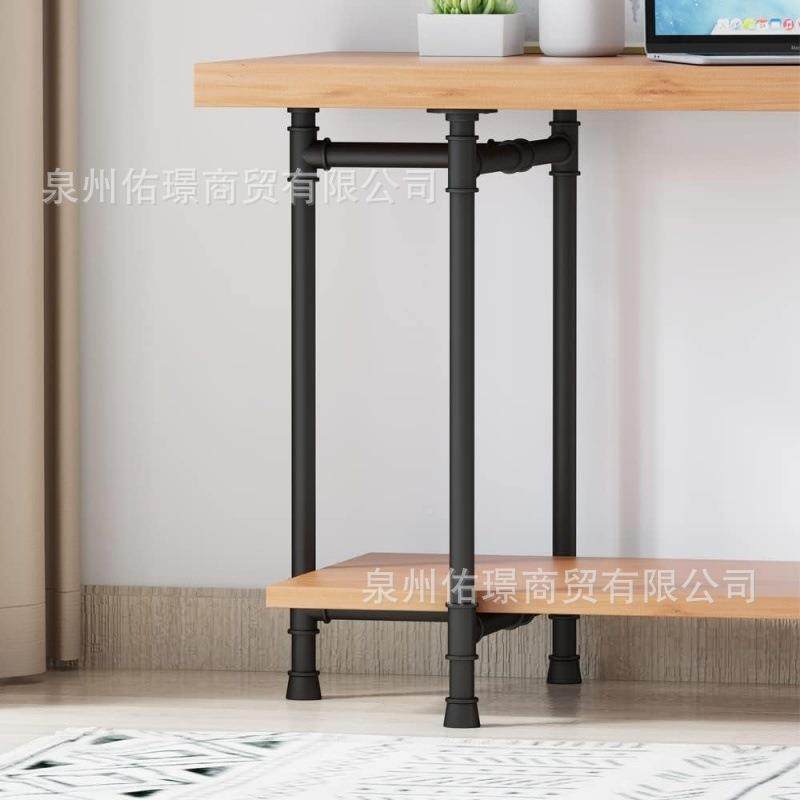 意艺桌腿脚架实木铁办ZJ-1119公电脑书桌工业风桌支架水管餐创桌