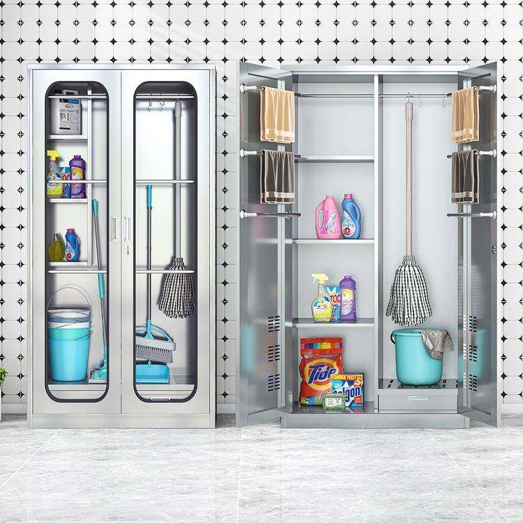 304不锈钢清柜工学985校厂储物柜用卫生保洁收纳扫把拖家洁把工具,商业/办公家具,办公储物柜,淘宝优惠券,粉丝福利购,淘宝优惠卷