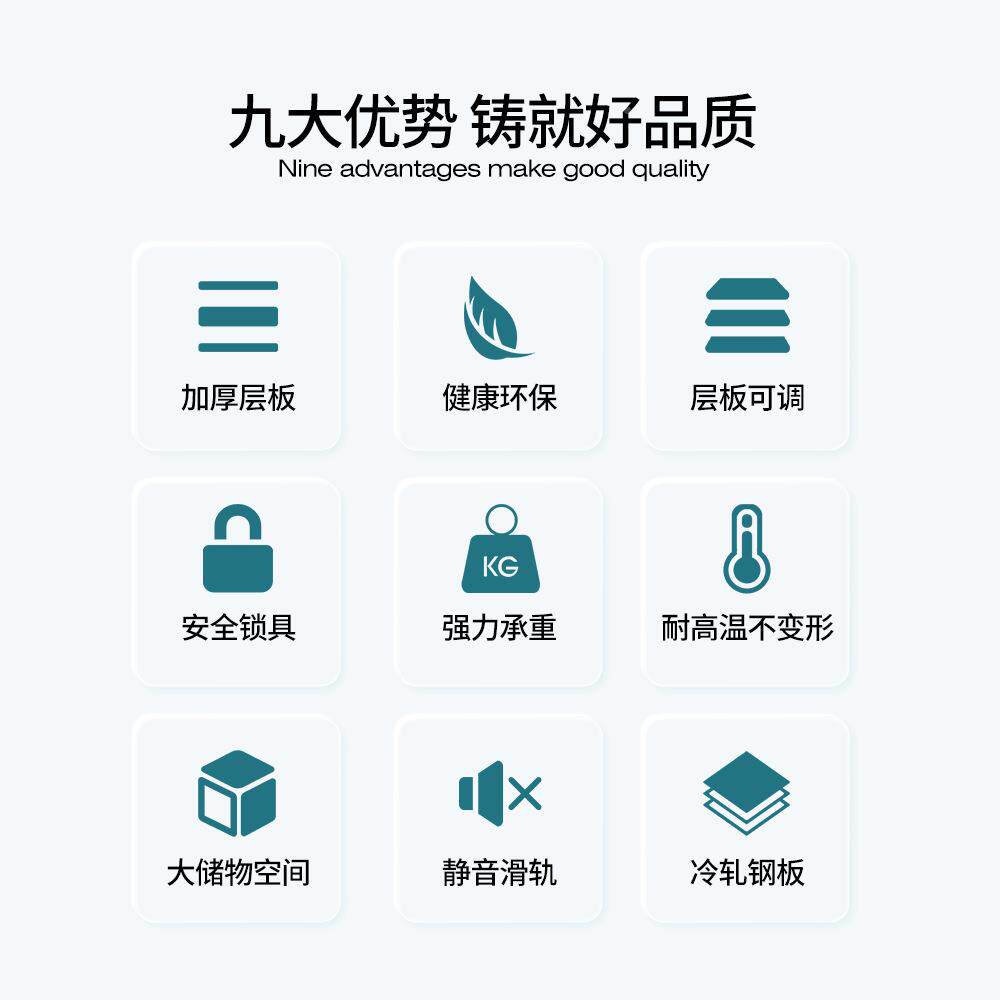 文件柜FH-X1办公柜铁皮柜档案柜柜资料带锁矮柜储柜财文务抽屉物