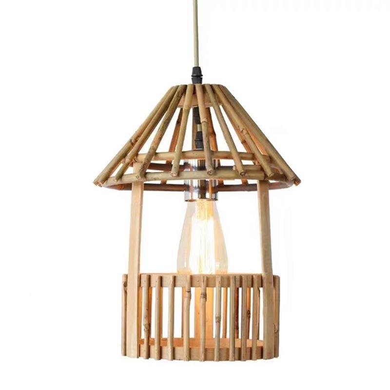 式吊卧室阳台灯中日式灯笼榻榻米工YE471灯具新款农家乐餐厅程竹