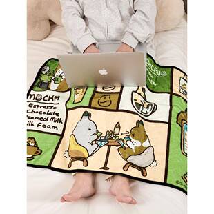 提摩西队m子ini盖小腿毯加厚办公室午睡小毯膝盖护腿秋冬小MFLA00