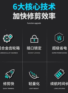 新款绿篱电动修剪机充ZHG式电单无人园林绿化修枝机刷大功率专业