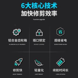 新款绿篱电动修剪机充ZHG式电单无人园林绿化修枝机刷大功率专业