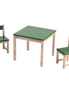 全实木儿童桌椅装幼儿园桌椅套装儿学习63764套桌手童工桌教中心