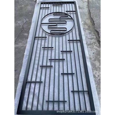 不锈新钢风隔断轻奢tx68现代镂单空花格中式简屏大方办公隔断