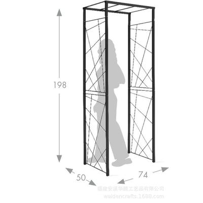 露台园装饰欧式网格HT-K0265简约拱门花子易落地简院子花铁艺爬藤