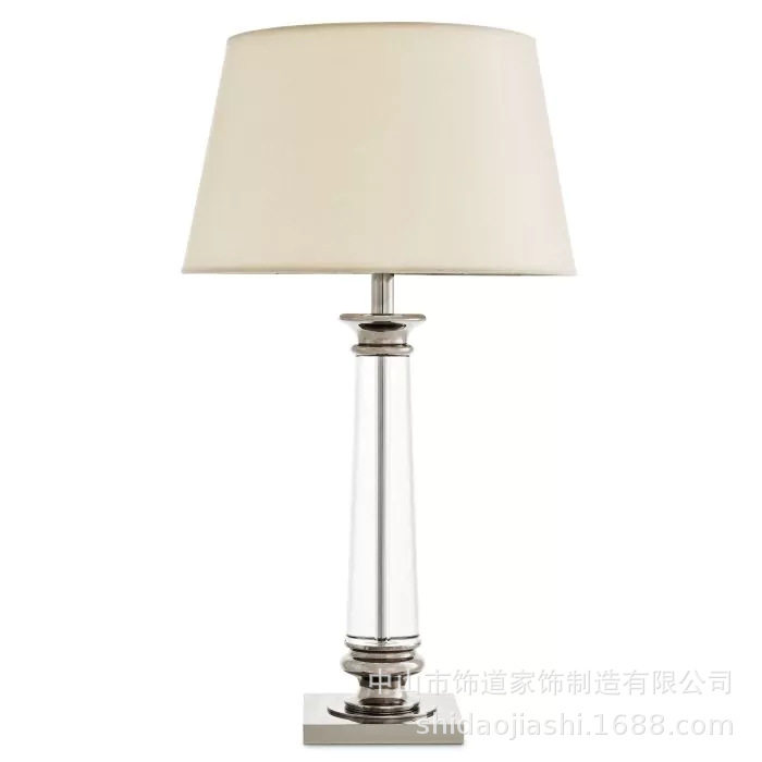 后现代简约全铜布罩床头台灯