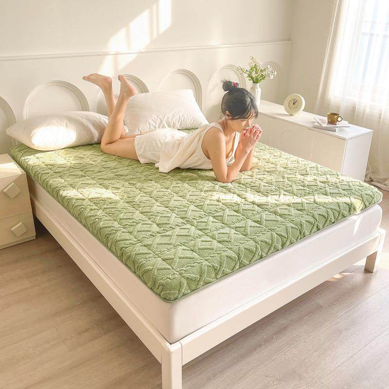 学生米宿床垫冬季保暖睡垫软垫家用子加绒褥单Fh(h(b*&人垫被舍榻