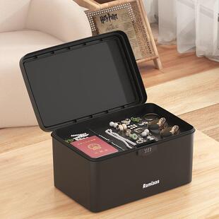 证箱件收重纳盒大容量密码收纳贵物品保管箱文物件储盒VGQ上锁密