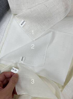 麻纱十字窗棉麻纯纱棉籽麻纱杂质麻纱白OBN麻纱米窗色麻纱客厅纱