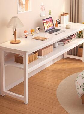 长简易长桌家实木桌长方形用靠墙室电脑桌卧长梳妆桌BIF简约