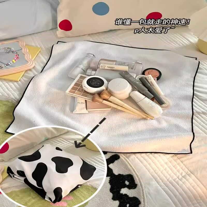 真的不是一片布!魔术百贴布懒人专属收纳袋化妆旅行便携自粘包