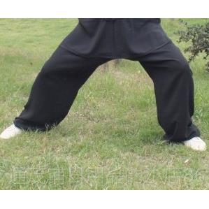 正品陈练家沟裤太极拳灯笼裤练功裤晨男女夏秋绵大绸太极可定做尺