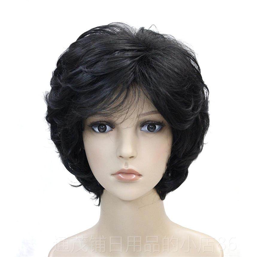 正品发假发妇短卷，女妈妈蓬松的白色头发，稍微卷尚曲，自然全头,美发护发/假发,日常整顶假发,淘宝优惠券,粉丝福利购,淘宝优惠卷