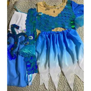 正品小风采唧唧鱼儿跃舞蹈服荷儿童傣族舞美人演鱼表服鱼欢歌演儿