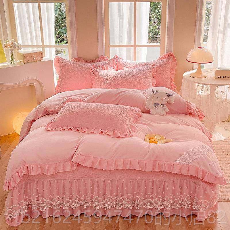 高档水冬季加厚牛奶珊瑚床绒上四件套保暖双面法绒被套兰床盖晶绒,床上用品,床品套件/四件套/多件套,淘宝优惠券,粉丝福利购,淘宝优惠卷