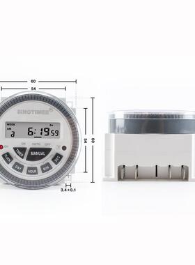 秒控型数显7天TM619sH定时开关定时器1可更换电小池版10周ATM-69s