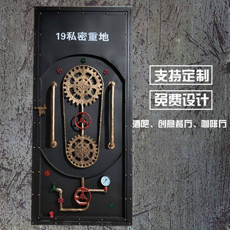 复古工业风铁门集装箱门创化妆室厕所门意饭厅酒吧密室包间仓库门