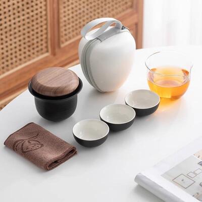 约客杯户外陶一26440壶三杯便携式瓷旅行功夫茶具套装公司快商简