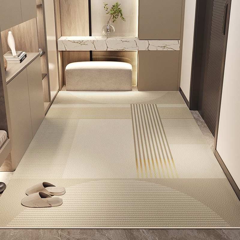 PVC皮革入户门地垫室内进门口好打理门垫防滑厚地毯自由裁剪门垫