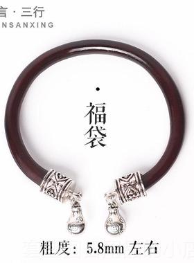 高档藏鸡血藤男女炼，无藏银挂，钟祥云手哪咤首饰，结天然藤木手