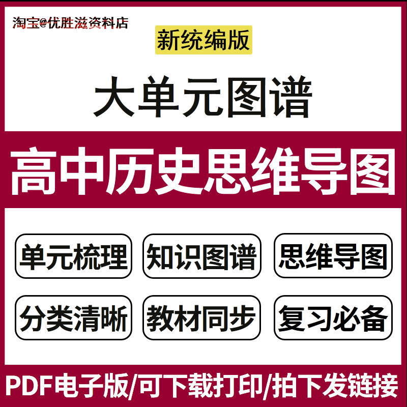 新人教统编版高中思维导图大单元知识图谱核心知识点考点梳理总结