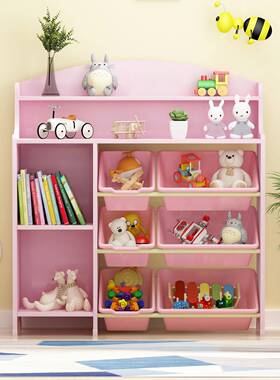 森艺热转印架玩KKM具收纳架森艺儿书童玩具架幼园书架玩儿具收纳