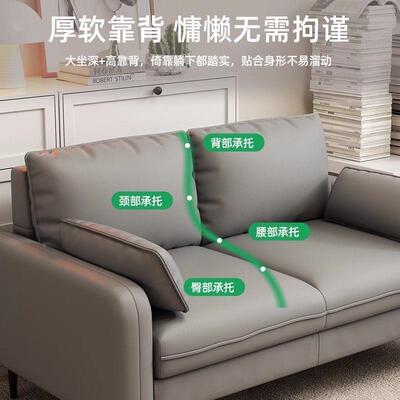 轻奢待客厅小户型卧室区公小寓出租房EDD服装店接休息双三人布艺