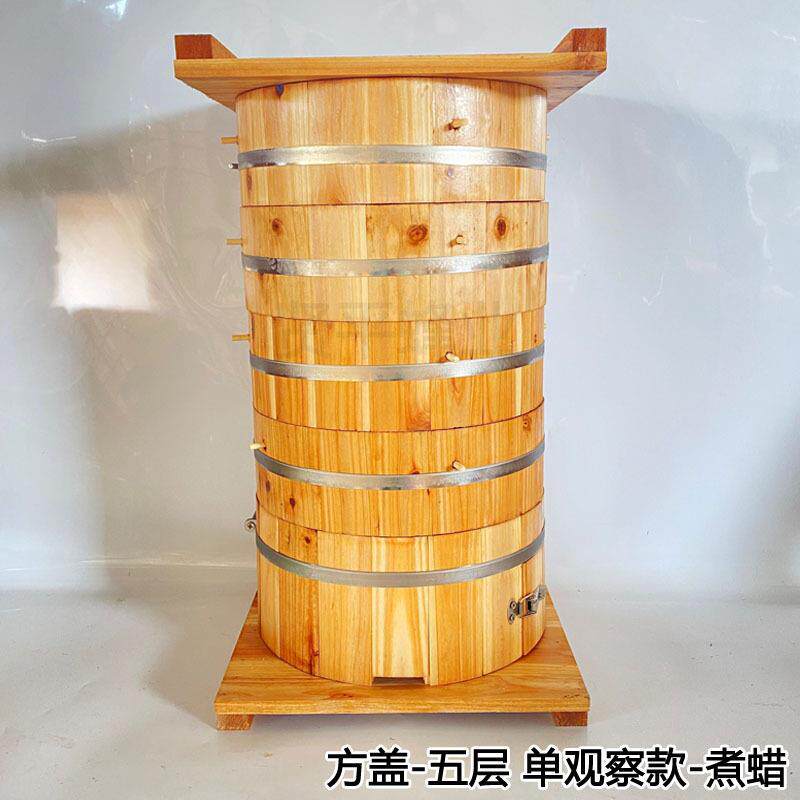 中蜂圆格子蜂箱圆蜂桶蜜杉木加厚包蜂土养诱桶蜂圆格ZPA子桶邮