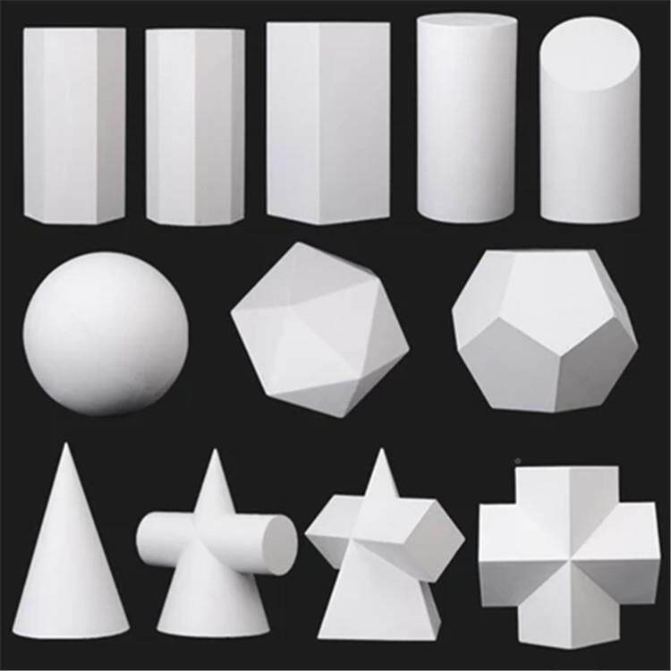 石膏写几何体6件一套罐生教1具2静物陶蜡WM-0019果石膏五官手脚面