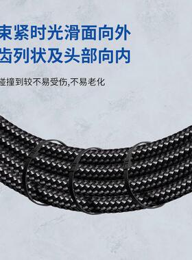 等反0穿式尼龙LTU扎线带进口防火级94V-21/0根包