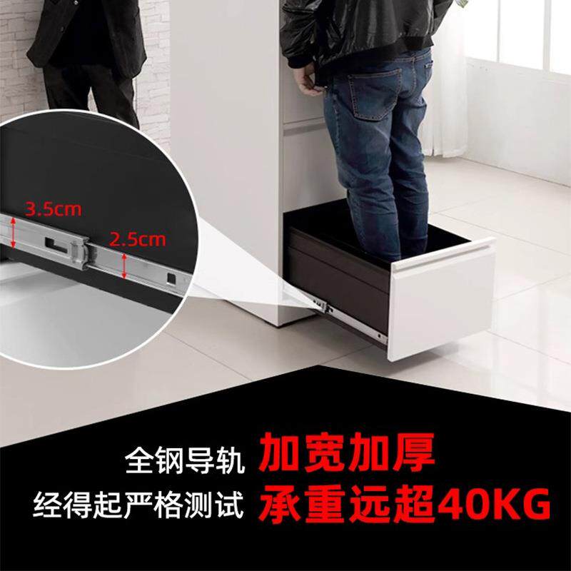 卡箱文件资料纳KX-025柜钢制耐用办公卡收箱快劳铁柜A4FC抽桌屉皮
