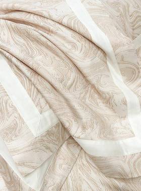 上高端轻奢长绒四件套棉全42487棉棉裸睡被套床单四季美式床笠床