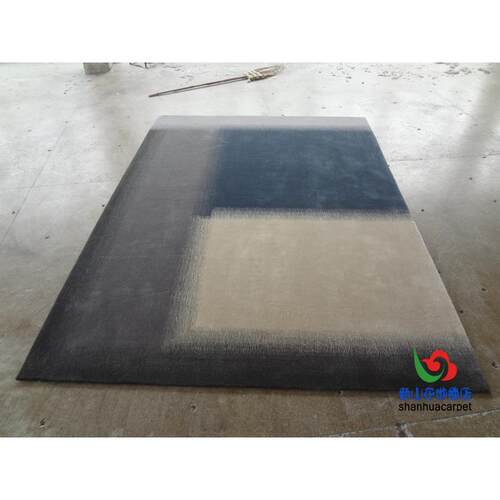 现代353简约变混色渐格子中式欧式地客厅茶几毯手工毛卧室羊客房