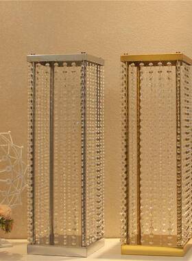 婚庆道具珠帘铁LMX20180布景018新款婚礼艺子电架镀款花架2引路灯