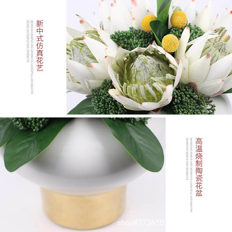 现代新式015仿真花客厅茶几玄关装饰桌样板花房假中花摆件餐花艺