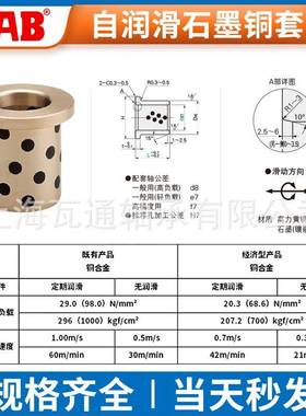 JFB肩无油衬套翻边耐磨导套MFZ607569225P80708型57590