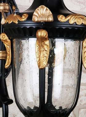 d[直销欧式KX-12902小耳朵壁灯花园别]墅过道灯le玻走璃铝材廊灯