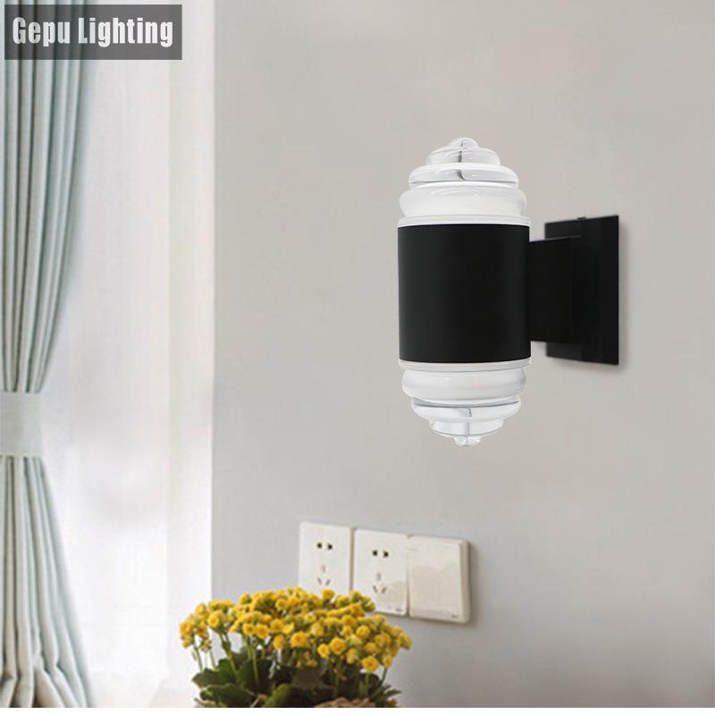 GP-R603-ld户外壁亚克灯力e防水庭院灯双头合金室外照明楼梯铝墙