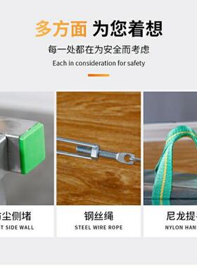 加厚加宽双动支撑施工平台升降折叠马凳移脚手架梯86293可工施安