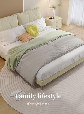 意室式轻奢免洗科布床简现代简约双UDH人床1.8米技极小户型主卧婚