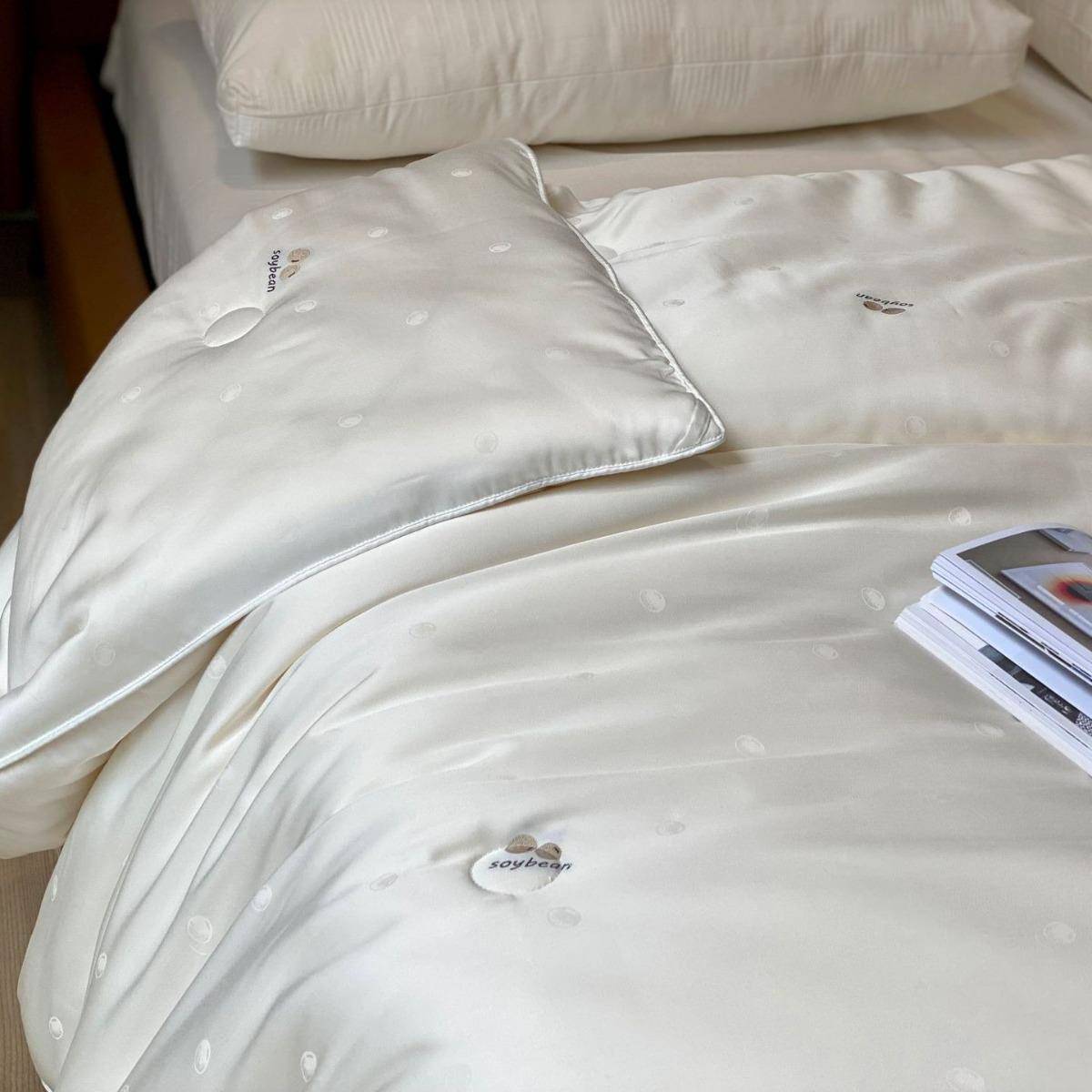 豆式美学花李暖官奇1大豆纤维春秋被冬季加5厚保冬剪被子子669母