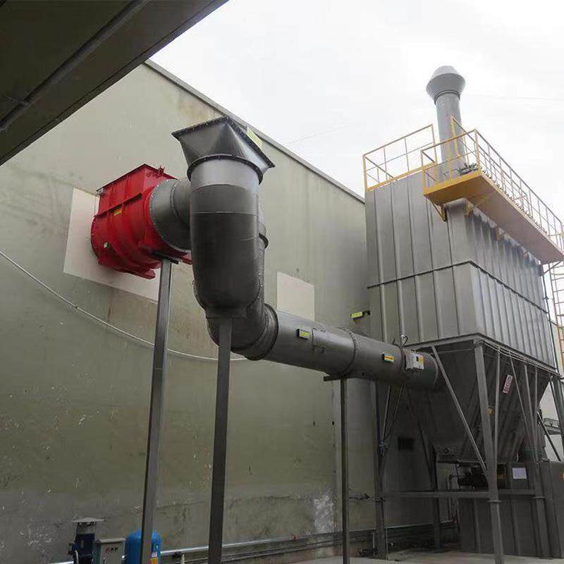 青岛脉尘布袋除业尘冲器镀锌除GPE烟除环保设备工大型布袋除尘器