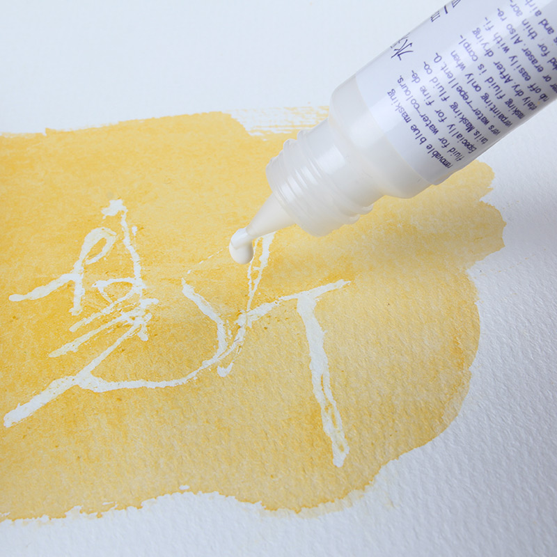 鲁本斯 留白液初学者水彩画专用擦学生用尖嘴笔式固体水彩媒介剂