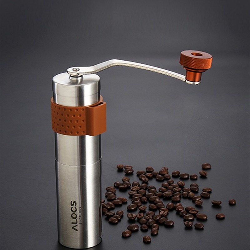爱路客转转咖啡磨豆机CW-K17手动不锈钢研磨器便携咖啡手摇磨豆器