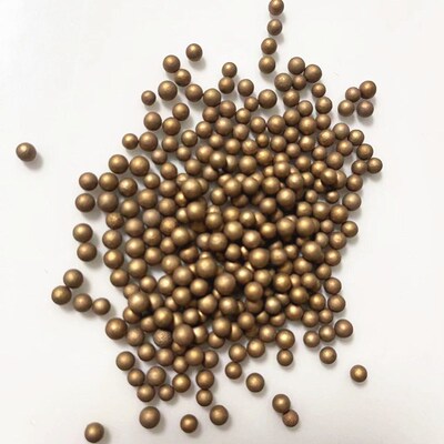 加湿器滤芯抑菌球 出口金色抗菌球成色好 微孔吸附陶粒 银离子球