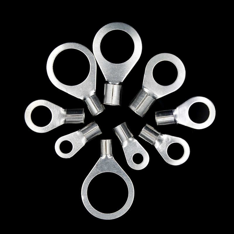 OT冷压接线端子铜线耳裸端子O型圆形铜鼻子连接器接线端子1000只