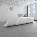 定做创意玻璃钢异型前台酒店商场酒吧美容院办公接待服务收银台