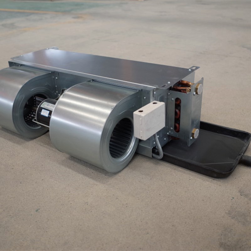 风机盘管卧式暗装新风宾馆工厂盘管机空气能冷暖中央空调水空调